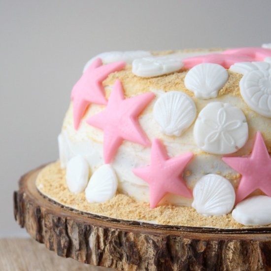 Summer S’mores Beach Cake