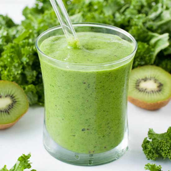 Tropical Mango Kale Green Smoothie