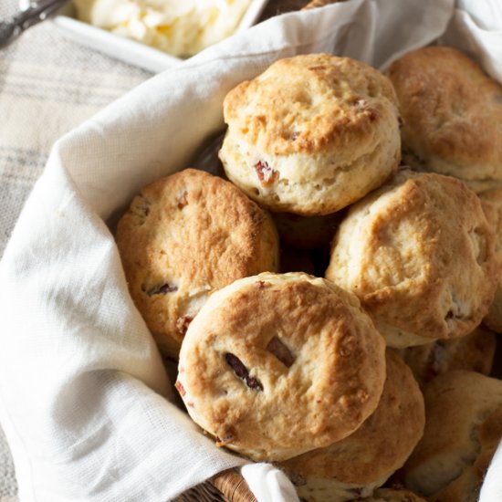 Mini Maple Bacon Biscuits