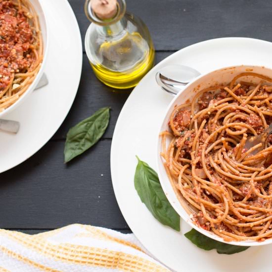 Vegan Spaghetti Bolognaise