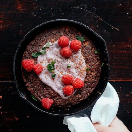 Chocolate Skillet Cornmeal Cake