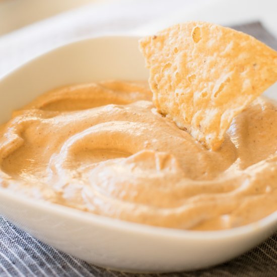 Spicy Vegan Queso ‘Cheese’ Dip