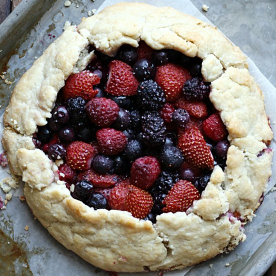 Mixed Berry Fruit Galette