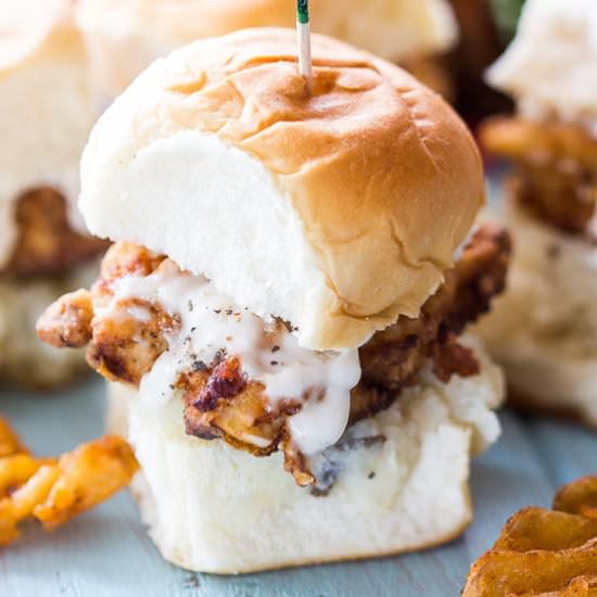 Buttermilk Fried Chicken Sliders