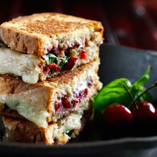 Cherry Basil Grilled Cheese (GF)