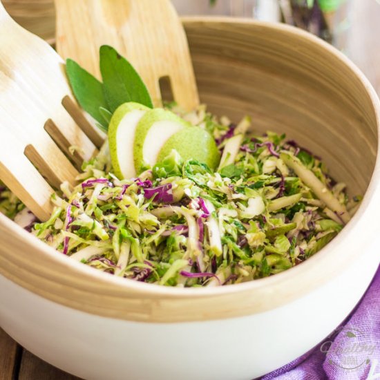 BRUSSELS SPROUTS & ANJOU PEAR SALAD