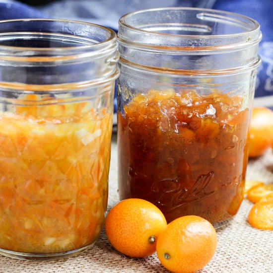 Sweet and Savory Kumquat Marmalade