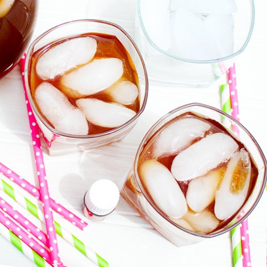 Lightly Sweet Grapefruit Iced Tea