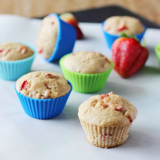 Whole Wheat Strawberry Muffins