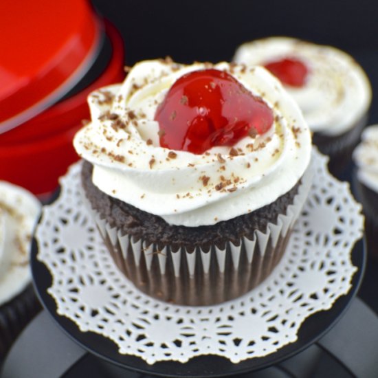 Black Forest Cherry Cupcakes