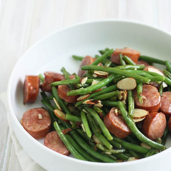 Sausage Green Bean Stir Fry