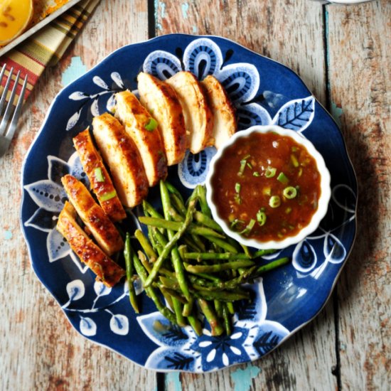 Baked Chicken In Spicy Peach Sauce