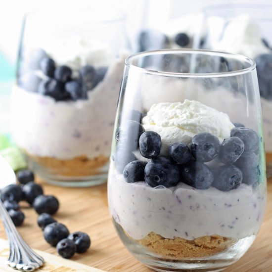 No Bake Blueberry Cheesecake