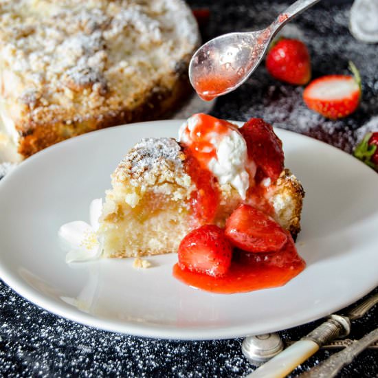 Streusel Rhubarb Cake