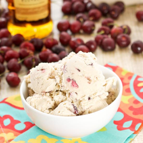 Cherry Bourbon Ice Cream