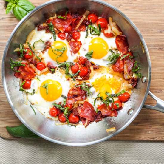 Chorizo Breakfast Egg Skillet