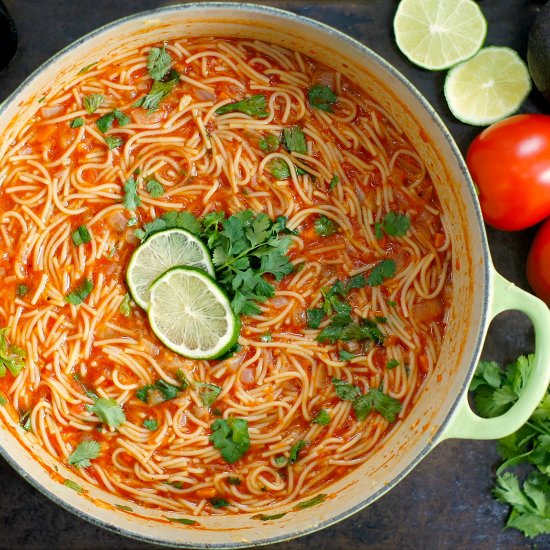 Sopa de Fideo (Mexican Noodle Soup)