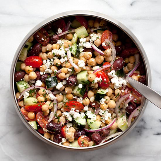 Chickpea Greek Salad