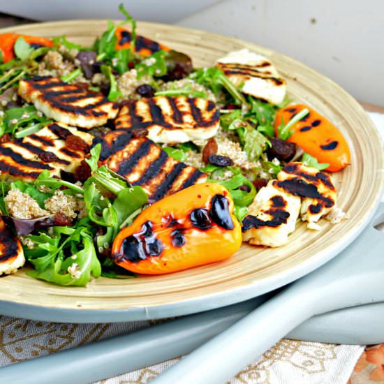 Grilled Halloumi Quinoa Salad