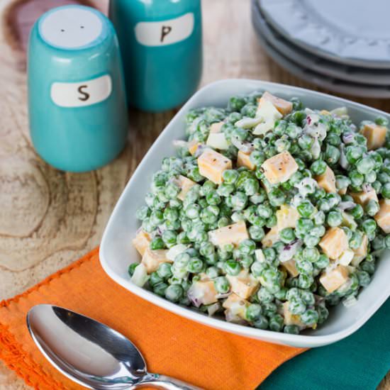 Easy Pea and Cheese Salad