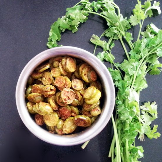 Ivy Gourd Roundels in Gram Flour