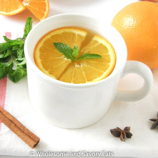 Orange Ginger Mint Tea