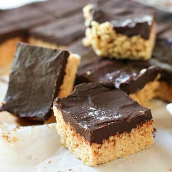 Salted Carsmel Rice Krispie Treats