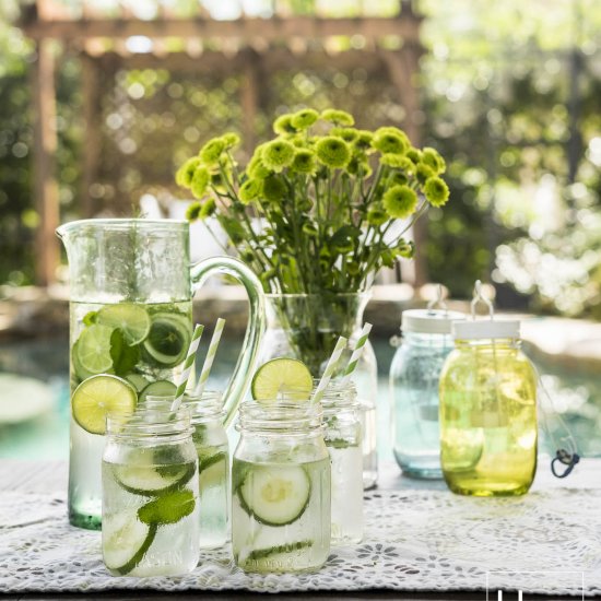 Cucumber & Basil Infused Water