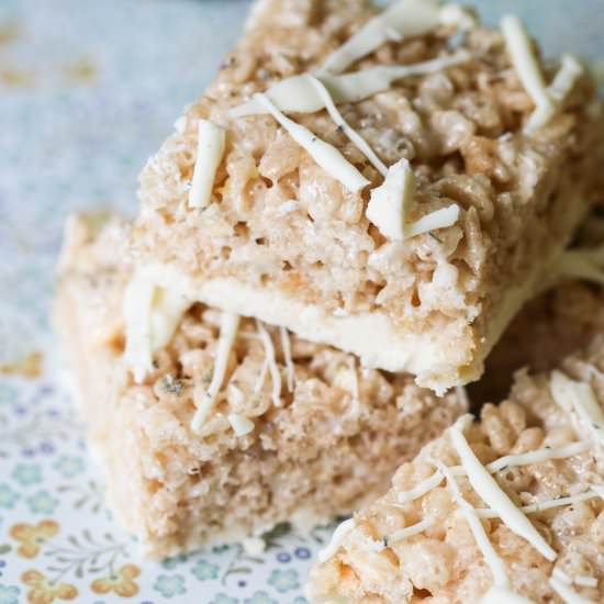 Lavender Lemonade Rice Treats