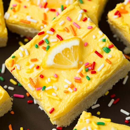 Lemon Sugar Cookie Bars