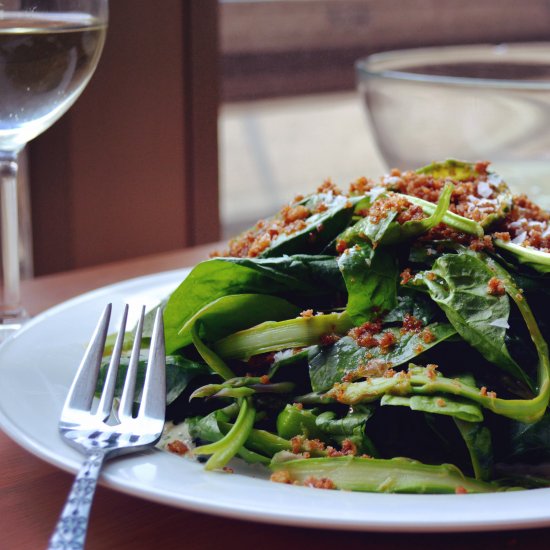 Shaved Asparagus and Sauce Gribiche