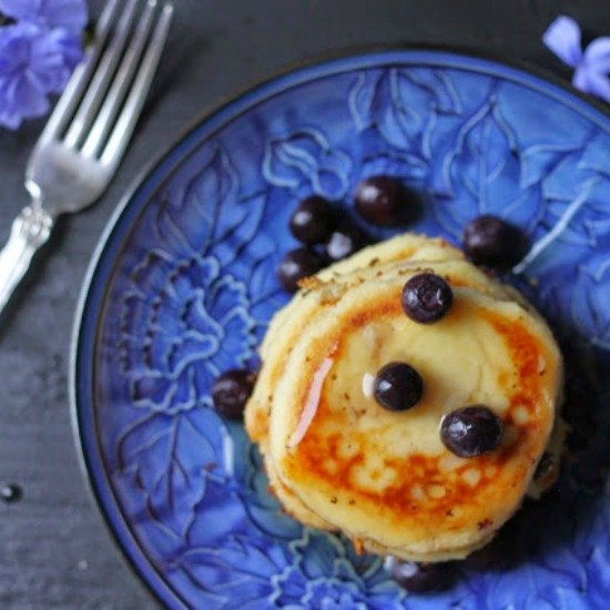 Creamy Cottage Cheese Pancakes