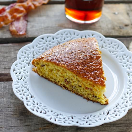 Maple Bacon Skillet Cornbread