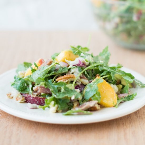 Peach & Prosciutto Salad