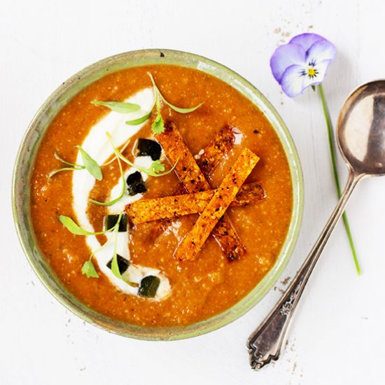 Fire Roasted Tortilla Soup