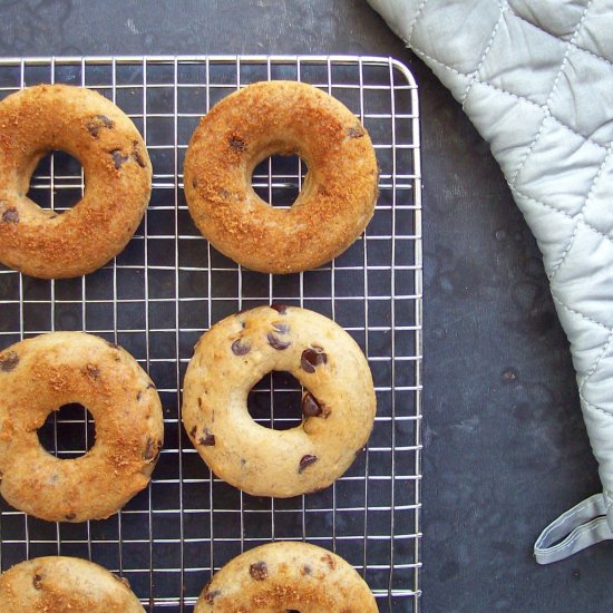 Banana Chocolate Chip Donuts