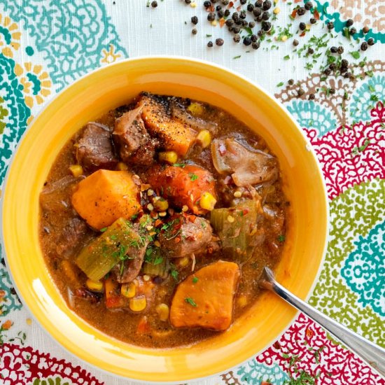 Crock-Pot Beef & Sweet Potato Stew