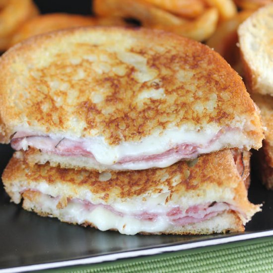 ham and jack grilled cheese