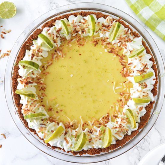 Toasted Coconut Key Lime Pie