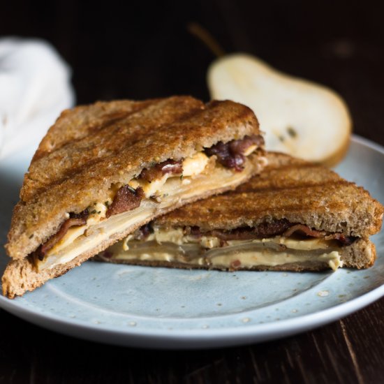 Gouda Bacon Pear Grilled Cheese