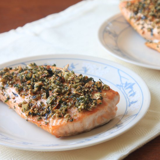 Nori crusted salmon