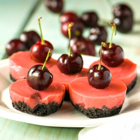 Vegan Chocolate Cherry Jello Shots