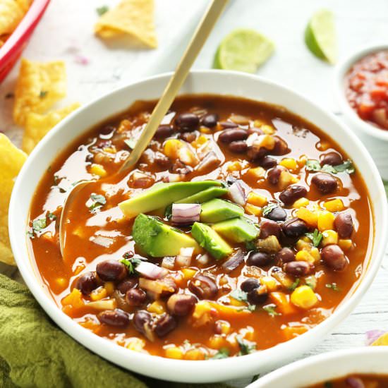 Chipotle Black Bean Tortilla Soup