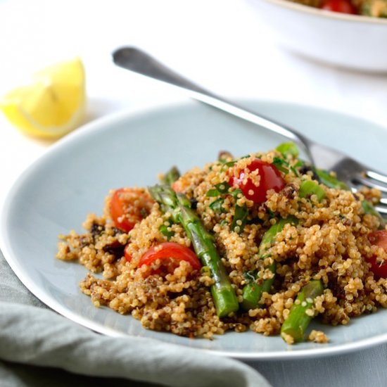 Sun-Dried Tomato Pesto & Asparagus