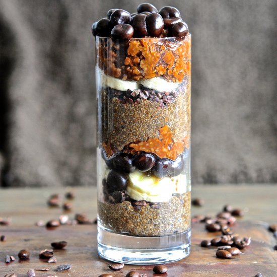 Coffee Chia Seed Pudding Parfait