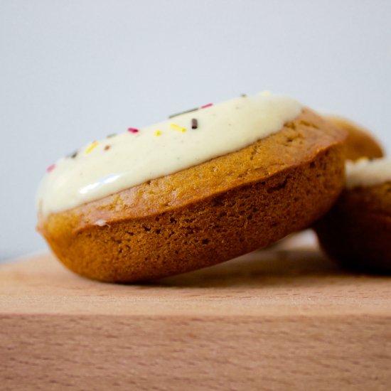 Vegan Tahini Baked Doughnuts