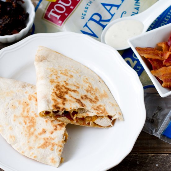 Chicken Bacon Ranch Quesadillas