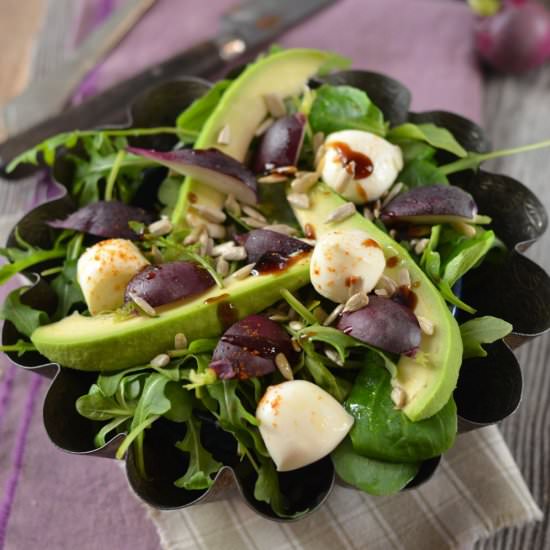 Avocado, Radish & Mozzarella Salad