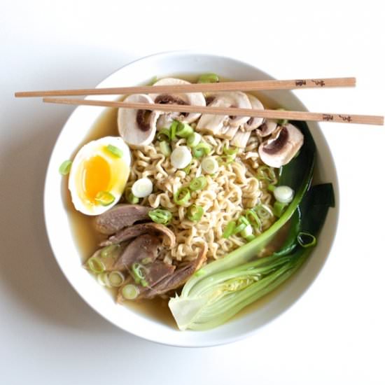 Duck Ramen with Bok Choy