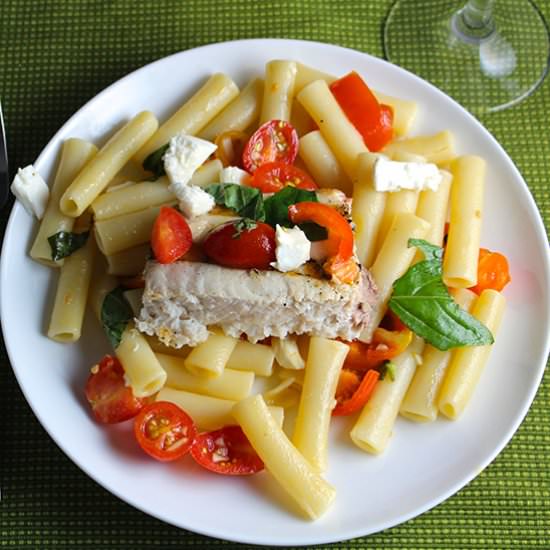 Grilled Swordfish Pasta Margherita